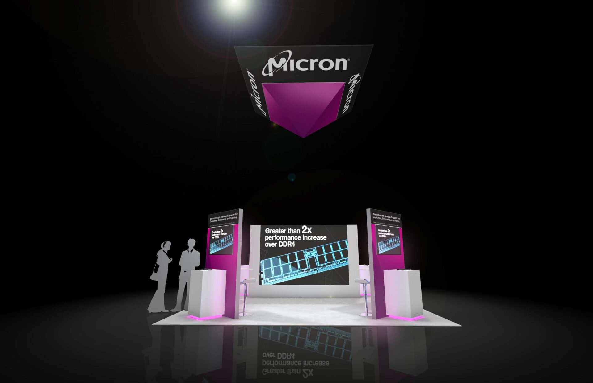 LED Video Wall Trade Show Exhibit Rental Displays for Events